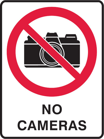 Prohibition Signs - No Cameras