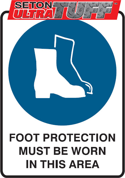 Mandatory Signs - Foot Protection Must Be Worn In This Area