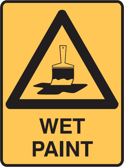 Warning Signs - Wet Paint