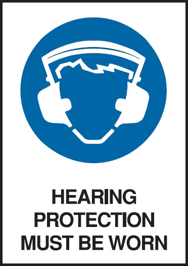 Small Labels - Hearing Protection Must Be Worn