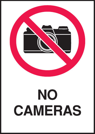 A4 Safety Signs - No Cameras