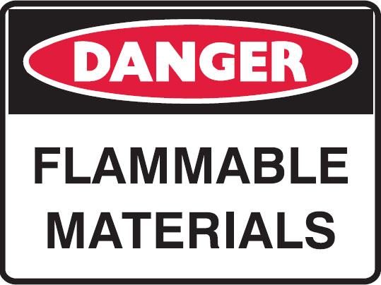 Danger Signs - Flammable Materials