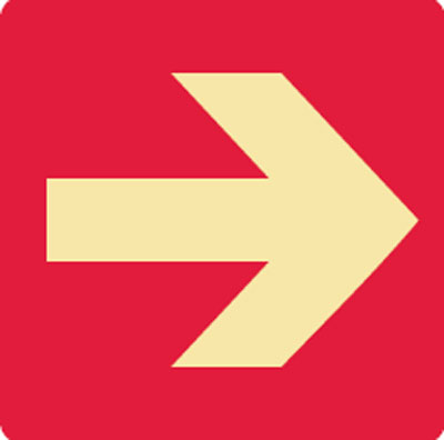 Exit And Evacuation Signs  - Arrow Symbol