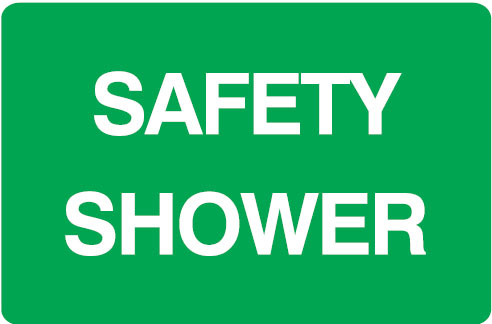 First Aid Signs - Safety Shower