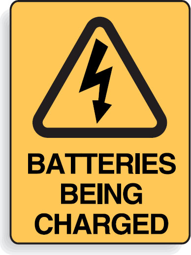 Battery Charging Signs - Batteries Being Charged