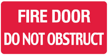 Fire Signs - Fire Door Do Not Obstruct