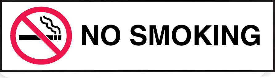 Overhead Signs - No Smoking W/Picto