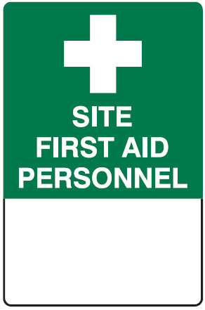 Emergency Info Signs - Site First Aid Personnel