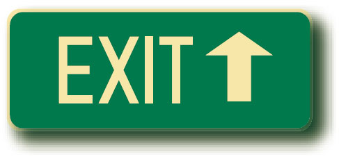 Exit & Evacuation Floor Signs - Exit Arr/U