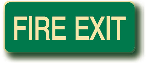 Exit & Evacuation Floor Signs - Fire Exit