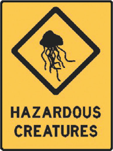 Water Safety Signs -Aussie - Hazardous Creatures