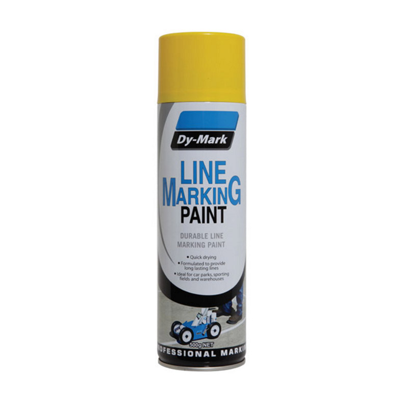 DY-Mark Line Marking Spray Paint, 500g, Yellow