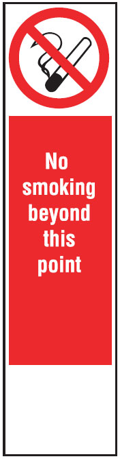 Door Exit/Directional Signs - No Smoking Beyond This Point