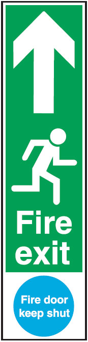 Door Exit/Directional Signs - Fire Exit Fire Door Keep Shut