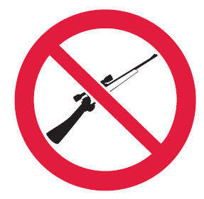 International Labels - No Firearms Picto