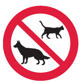 International Labels - No Pets Picto