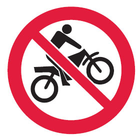 International Pictograms - No Motorbikes Picto