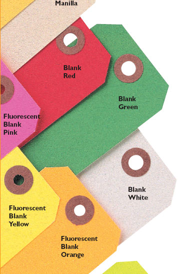 Pack of 1,000 Coloured Preprinted Tags