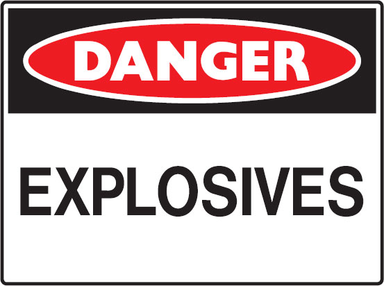 Mining Signs - Explosives