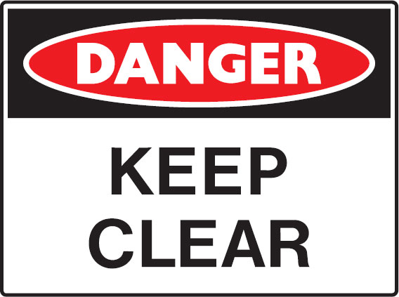 Mining Signs - Keep Clear