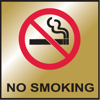 Deluxe No Smoking Signs - No Smoking W/Picto