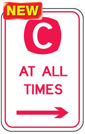 Parking Signs  - C At All Times Arr/R