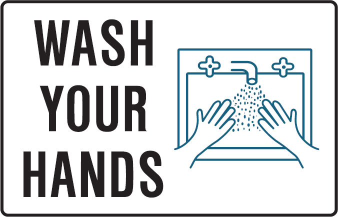 School/Childcare Signs - Wash Your Hands With Picto