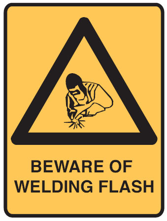 Lockout Signs  - Beware Of Welding Flash