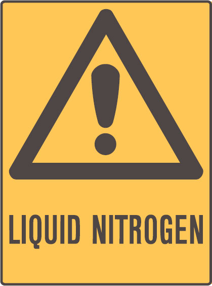 Laboratory Signs - Liquid Nitrogen