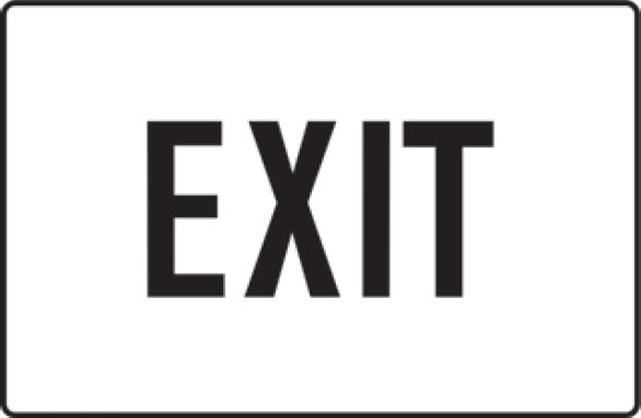Hospital/Nursing Home Signs  - Exit