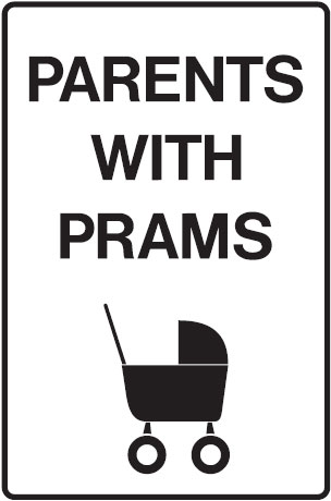 Car Park Station Signs - Parents With Prams