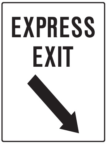 Car Park Station Signs - Express Exit