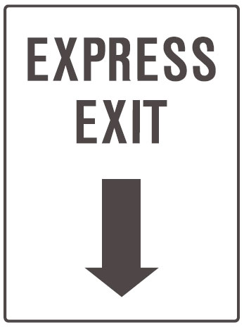 Car Park Station Signs - Express Exit