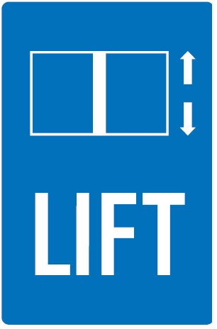 Car Park Station Signs - Lift
