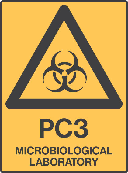 Laboratory Signs - Pc3 Microbiological Laboratory