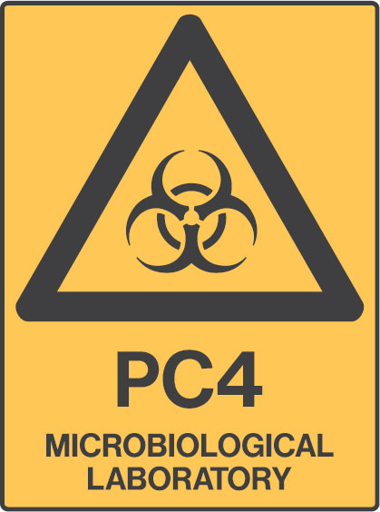 Laboratory Signs - Pc4 Microbiological Laboratory