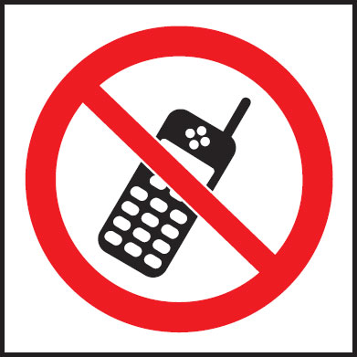 Mobile Phone Signs - No Mobile Picto