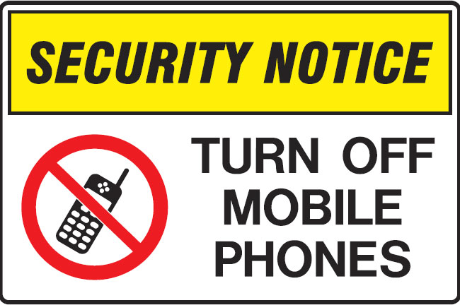 Mobile Phone Signs - Turn Off Mobile Phones