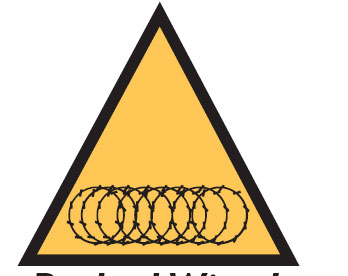 International Labels - Barbed Wire 1 Picto