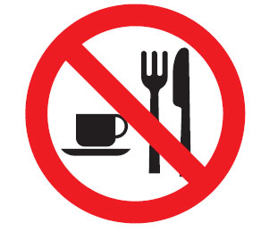 International Pictograms - No Eating/Drinking Picto