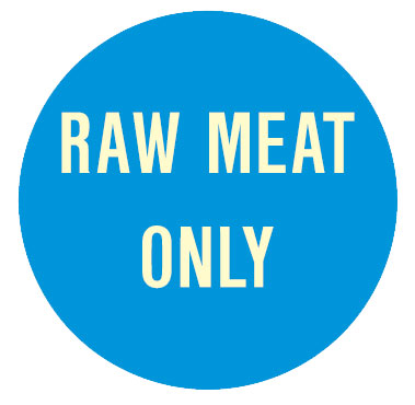 Kitchen & Food Safety Signs - Raw Meat Only