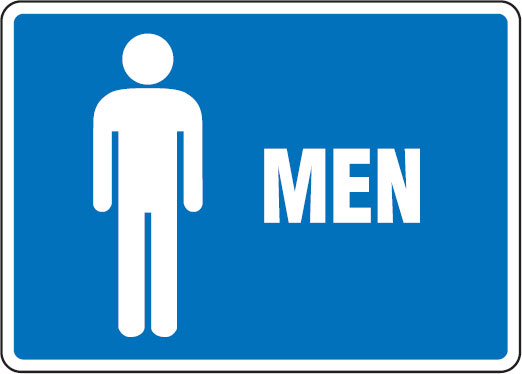 Restroom & Lunchroom Signs - Men