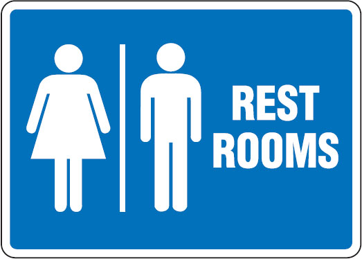 Restroom & Lunchroom Signs - Rest Rooms