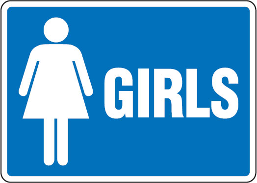 Restroom & Lunchroom Signs - Girls