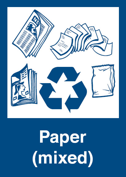 Recycling Signs - Paper (Mixed)