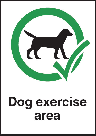 Park & Playground Signs - Dog Exercise Area