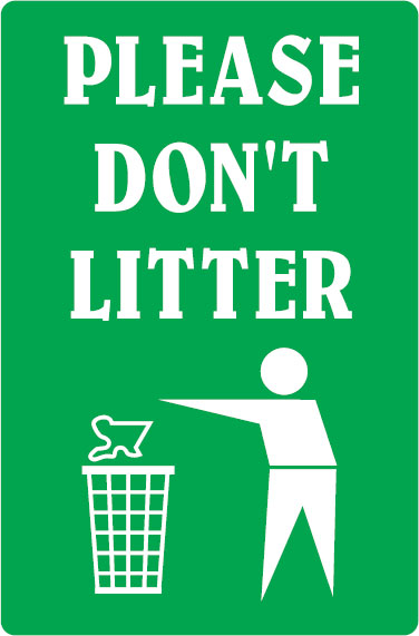Park & Playground Signs - Don'T Litter