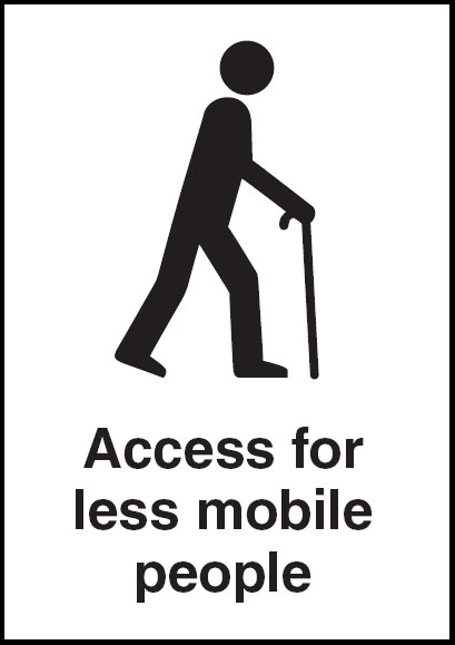 General Information Signs - Access For Less Mobile People