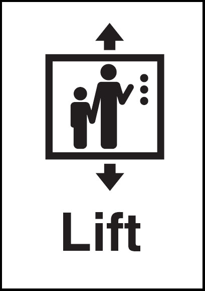 General Information Signs - Lift