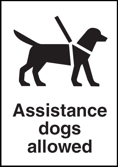General Information Signs - Assistance Dogs Allowed